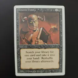 Magic the Gathering MTG card: Demonic Tutor Revised Edition - Image 1