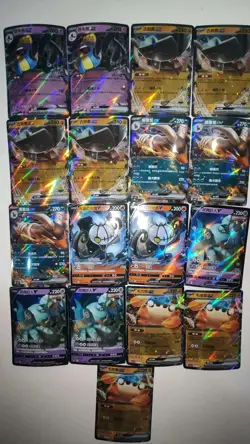 Pokemon TCG Chinese EX & V Cards Lot x17 - Cofagrigus, Houndstone, & Mo LN05 - Image 1
