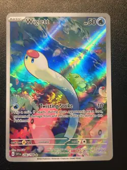 Wiglett Scarlet and Violet Base Set Pokemon TCG Card 206/198 NM Condition - Image 1