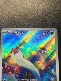 Wiglett Scarlet and Violet Base Set Pokemon TCG Card 206/198 NM Condition - Image 2