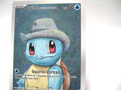 Pokemon × Van Gogh Squirtle with Grey Felt Hat | CUSTOM MADE CARD - Image 2