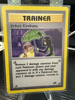 Pokemon Card Trainer Erika's Kindness 103/132 Gym Challenge NM - Image 1