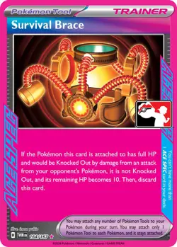 Survival Brace ACE SPEC Rare Prize Pack Series Cards 164/167 NM - Image 1
