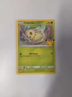 Pokemon Card TCG Chikorita 2/25 McDonalds 25th Anniversary Promo - Image 1
