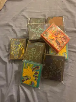 Pokemon TCG Sealed ETB and Collection Box Card Sleeves Assorted Lot of 10 - Image 2