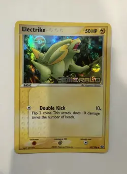 Electrike EX Emerald 47/106 Reverse Holo Stamped Pokemon Card - Image 1