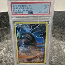 2015 POKEMON BLACK STAR PROMO BLACK KYUREM #XY80 HOLO PSA 9 POKEMON TCG CARD - Image 1