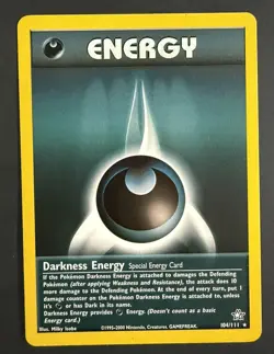 Pokemon Card - Darkness Energy Neo Genesis 104/111 - Image 1