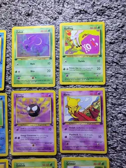 1999 Pokemon TCG 1st Edition Fossil Jungle Rocket Neo Vintage Cards lot - Image 4
