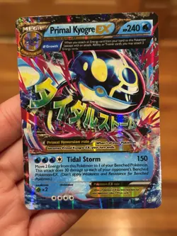 Mega Primal Kyogre EX 55/160 XY - Primal Clash Rare Art Holo Pokemon Card - Image 1
