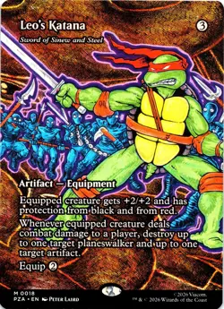 Leo's Katana Sword of Sinew and Steel (Borderless) Teenage Mutant Ninja Turtles - Image 1
