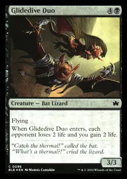 Glidedive Duo (foil) Bloomburrow NM+ *Mythic Relics* - Image 1