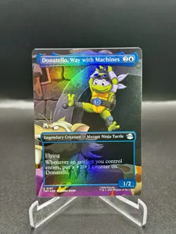 Teenage Mutant Ninja Turtles Donatello, Way with Machines, NM, Borderless, Foil - Image 1