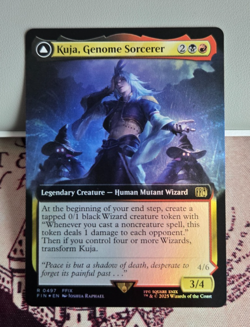 MTG Foil Kuja, Genome Sorcerer Borderless Extended Final Fantasy NM - Image 1