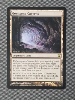 MTG Gemstone Caverns (274/301) Time Spiral English LP - Image 1