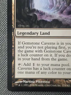 MTG Gemstone Caverns (274/301) Time Spiral English LP - Image 3