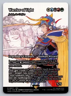 MTG Warrior of Light Jodah the Unifier Showcase Magic Final Fantasy EN - Image 1