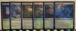 MTG Teenage Mutant Ninja Turtles Lot Of 6 Blue Mana Foils TMNT Pack Fresh - Image 1