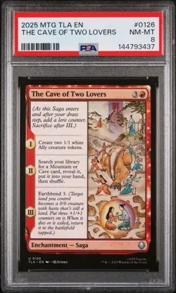2025 MTG AVATAR: THE LAST AIRBENDER #0126 THE CAVE OF TWO LOVERS PSA 8 - Image 1