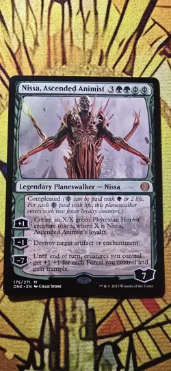 Nissa, Ascended Animist Phyrexia: All Will Be One Regular Mythic MTG NM - Image 1