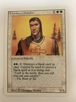 MTG LP Northern Paladin Revised 3rd Edition Regular Rare - Image 1