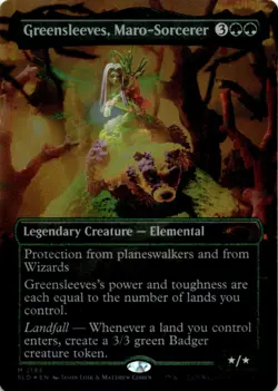 MTG Greensleeves, Maro-Sorcerer (Rainbow Foil) Foil NM Secret Lair Drop Magic - Image 1