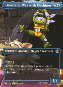 Donatello, Way with Machines (Borderless) U Teenage Mutant Ninja Turtles 197 NM - Image 1