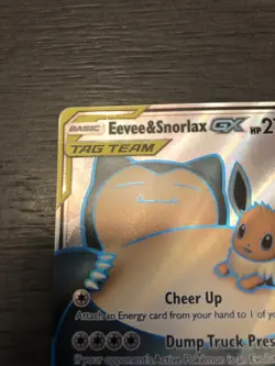 Pokemon Eevee & Snorlax GX TAG TEAM Ultra Rare Full Art Holo 171/181 NM+ - Image 4