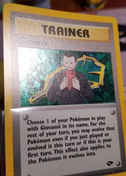 Giovanni Holo Unlimited NM 18/132 Gym Challenge Pokemon - Image 2
