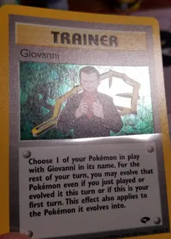 Giovanni Holo Unlimited NM 18/132 Gym Challenge Pokemon - Image 3