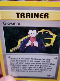 Giovanni Holo Unlimited NM 18/132 Gym Challenge Pokemon - Image 4