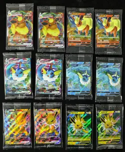 2024 Pokemon TCG S-CHN Jolteon V Jolteon VMAX Flareon VMAX Sealed Lot*12 #3 NE40 - Image 1