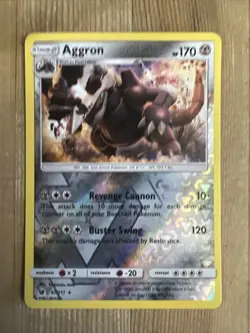 Pokemon TCG Aggron Crimson Invasion 67/111 Reverse Holo Rare NM - Image 1
