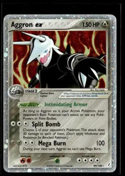 2006 EX - Crystal Guardians Aggron ex Stage 2/Rare Holo ex #89 - Image 1