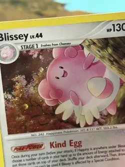 Blissey 5/123 Holo Rare DP Mysterious Treasures Pokemon Card SWIRL - Image 1