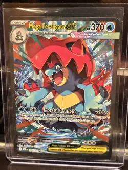 Pokemon Mega Feraligatr EX Foil Card 274/217 SIR Ascended Heroes NM Pack Fresh!! - Image 1