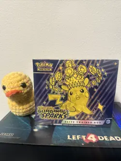 Pokemon TCG Scarlet & Violet SURGING SPARKS Elite Trainer Box FACTORY SEALED ETB - Image 1