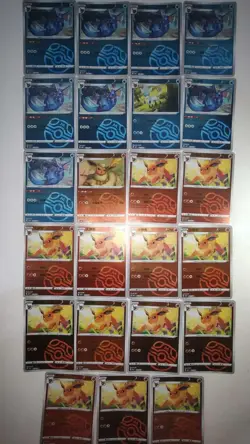 Chinese Simplified Pokemon TCG - Vaporeon, Flareon Master Ball Holo lot*23 LN05 - Image 1