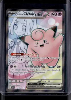 2025 Pokemon Journey Together Lillie's Clefairy ex #173/159 - Image 1