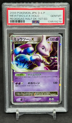 2008 POKEMON JAPANESE DIAMOND & PEARL MEWTWO JP HOLO REGIGIGAS 1ST ED PSA 10 AL2 - Image 1