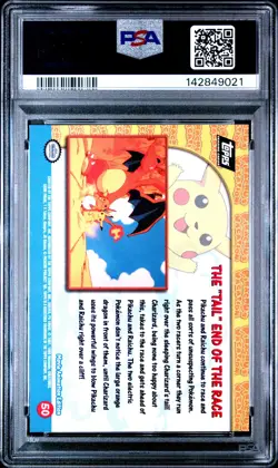 1999 TOPPS POKEMON THE MOVIE EDT THE "TAIL" END OF THE RACE MOVIE EDITION PSA 9 - Image 2