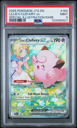 Lillie's Clefairy Ex 184 PSA 9 Mint - Journey Together - Pokemon - Image 1