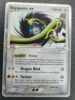 Pokemon Rayquaza EX Black Star Promos #39 *CENTER SWIRL* - Image 1