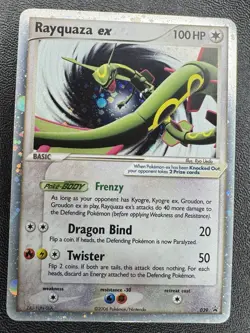Pokemon Rayquaza EX Black Star Promos #39 *CENTER SWIRL* - Image 3