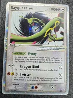 Pokemon Rayquaza EX Black Star Promos #39 *CENTER SWIRL* - Image 4
