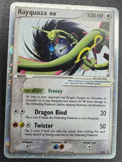 Pokemon Rayquaza EX Black Star Promos #39 *CENTER SWIRL* - Image 5