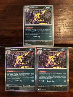 (3) Pokemon TCG Toxtricity 068/094 Holo / Reverse Holo LOT! Phantasmal Flames - Image 1