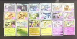 18 Lot Pokemon TCG S-Chinese with 18 different Eevee Gem Pack whole set SE58 - Image 1