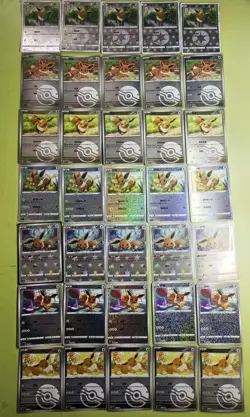 35 Lot Pokemon TCG S-Chinese with 7 different Eevee Holo #2 SE58 - Image 1