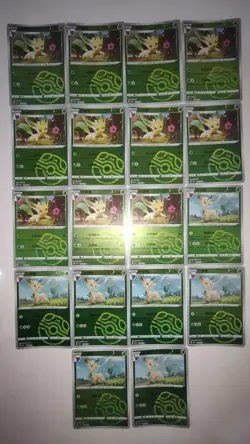 Pokemon TCG Chinese Simplified Lot*18 Leafeon Reverse Holo Master Ball LN05 - Image 1